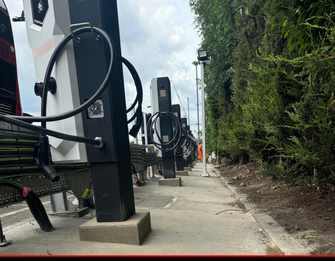 Barking bus depot EV chargers installation